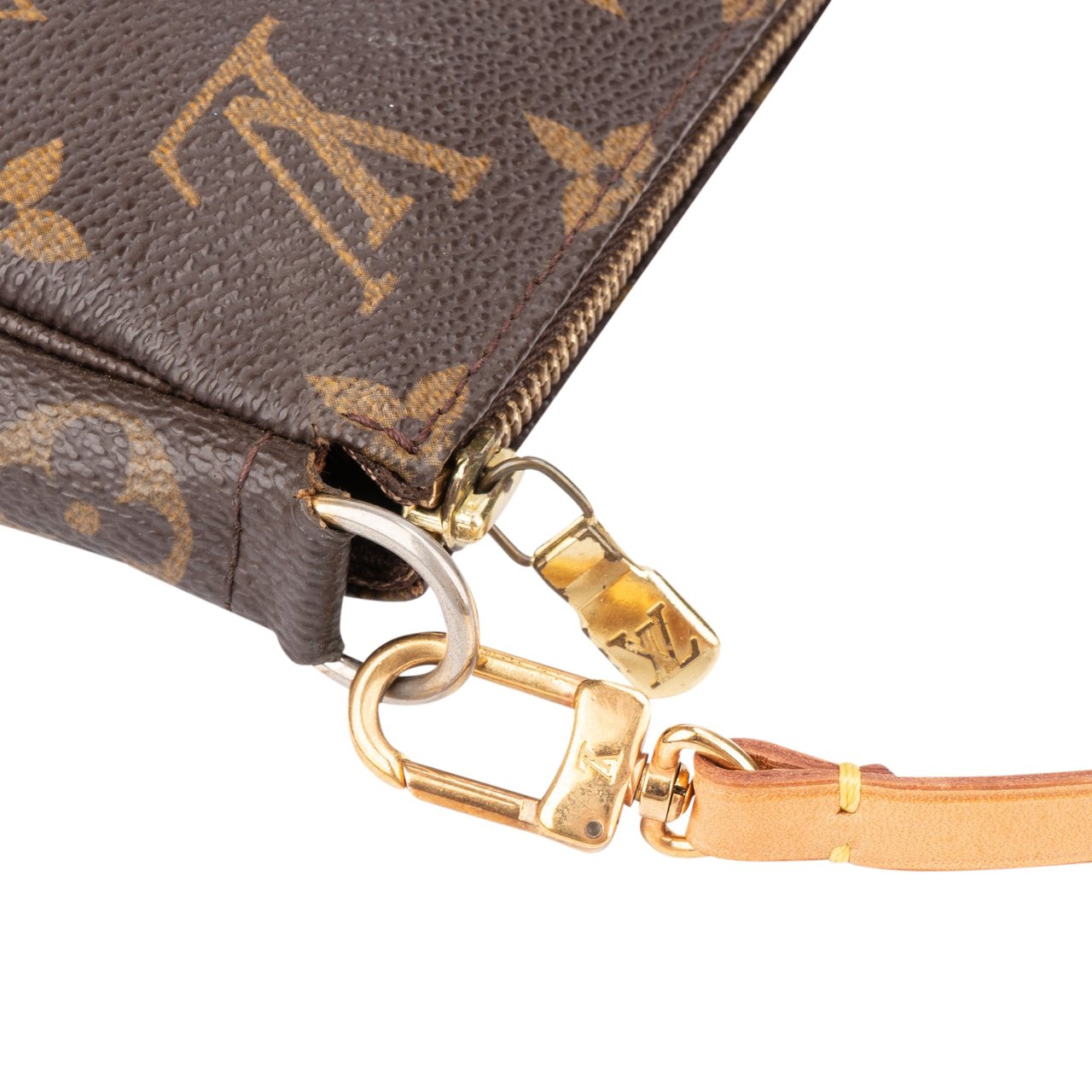 Louis Vuitton Louis Vuitton Canvas Monogram Pochette Accessoire Handbag Bruin