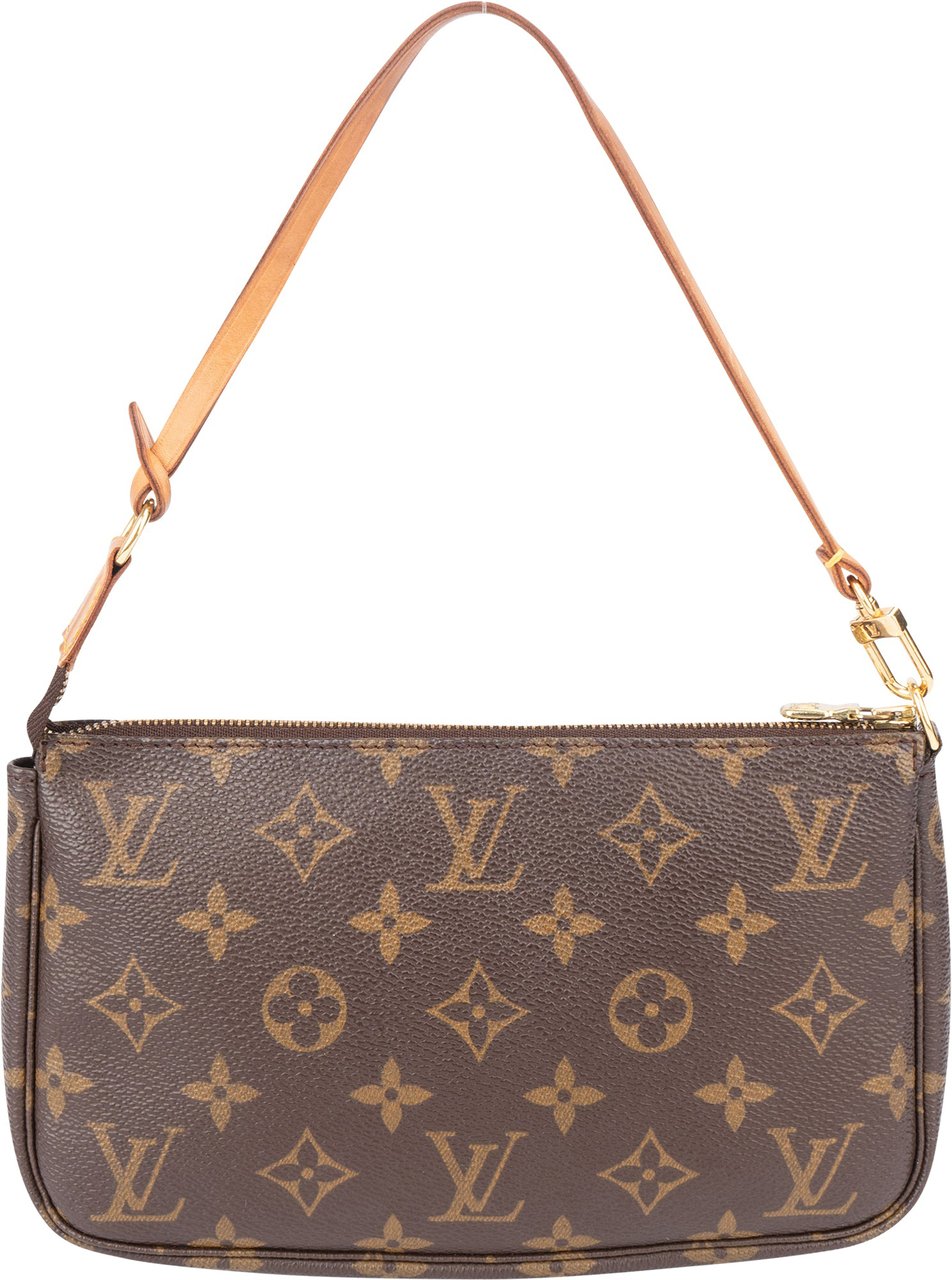 Louis Vuitton Louis Vuitton Canvas Monogram Pochette Accessoire Handbag Bruin