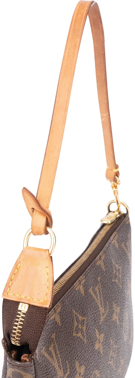 Louis Vuitton Louis Vuitton Canvas Monogram Pochette Accessoire Handbag Bruin