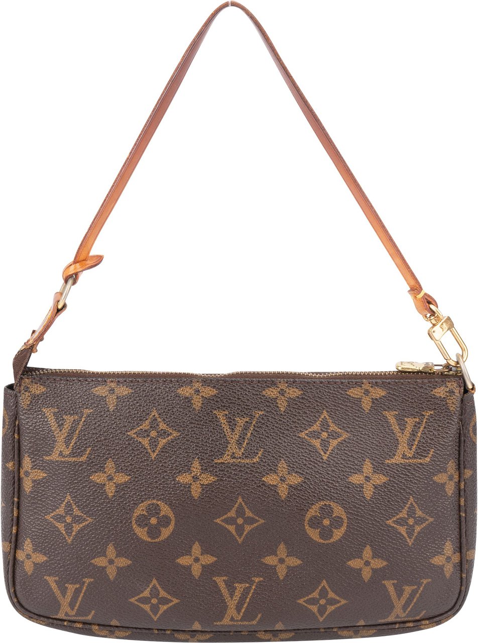 Louis Vuitton Louis Vuitton Canvas Monogram Pochette Accessoire Handbag Bruin