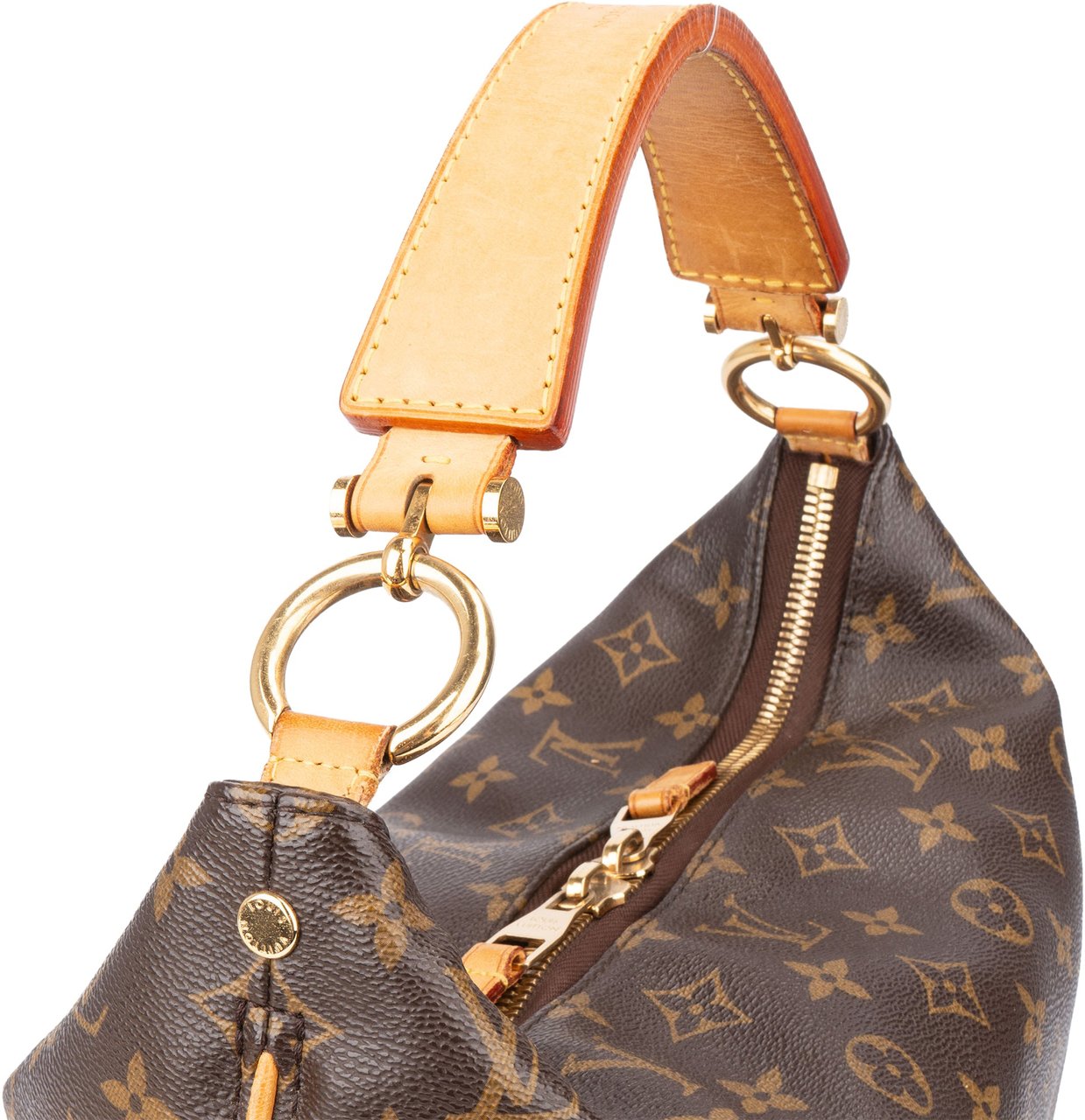 Louis Vuitton Louis Vuitton Canvas Monogram Sully PM Handbag Bruin
