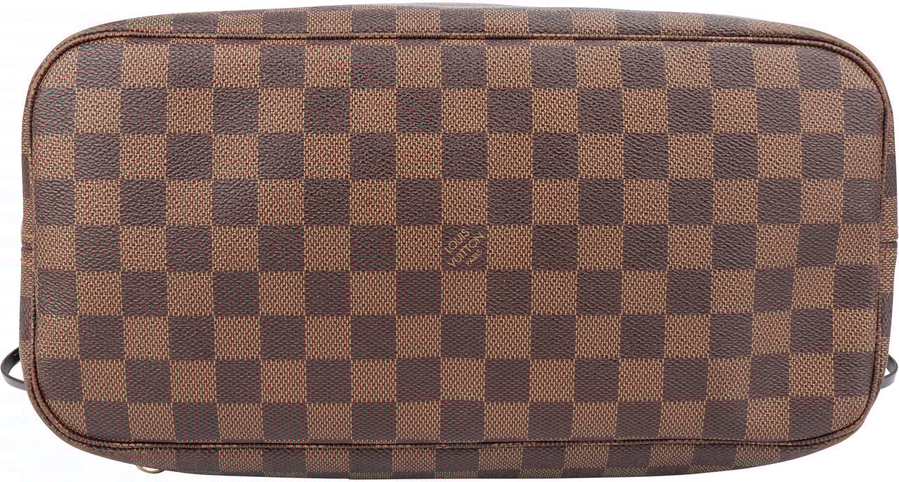 Louis Vuitton Louis Vuitton Damier Ebene Monogram Neverfull MM Shopper Handbag Bruin