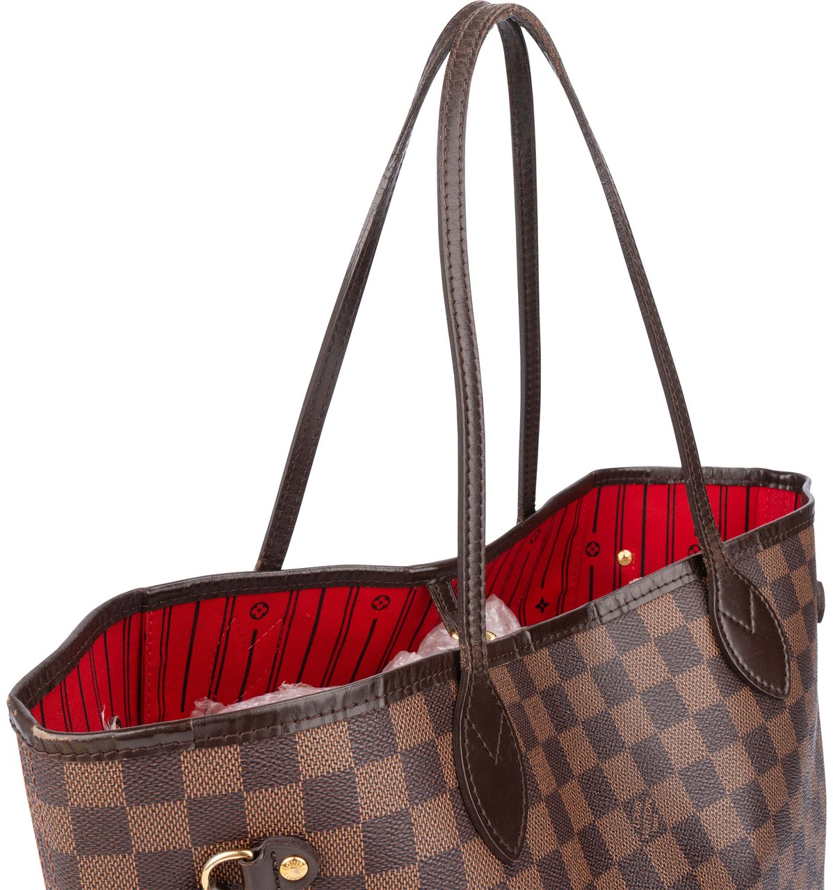Louis Vuitton Louis Vuitton Damier Ebene Monogram Neverfull MM Shopper Handbag Bruin