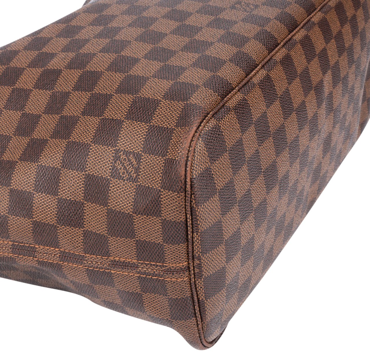 Louis Vuitton Louis Vuitton Damier Ebene Monogram Neverfull MM Shopper Handbag Bruin
