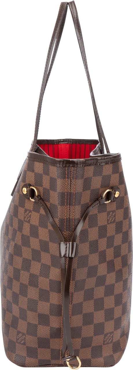 Louis Vuitton Louis Vuitton Damier Ebene Monogram Neverfull MM Shopper Handbag Bruin