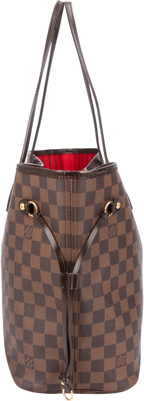 Louis Vuitton Louis Vuitton Damier Ebene Monogram Neverfull MM Shopper Handbag Bruin
