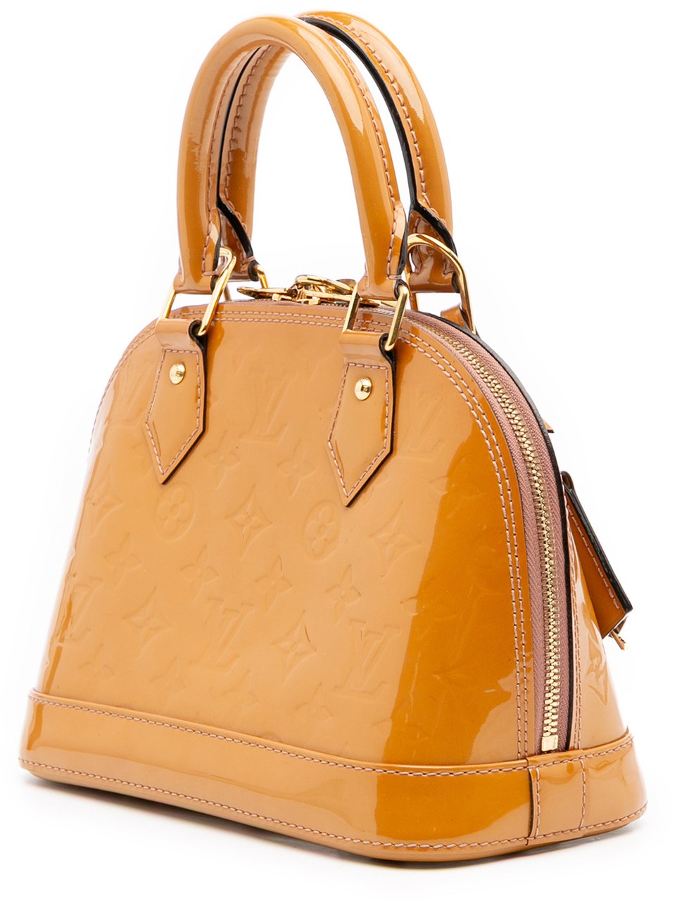 Louis Vuitton Monogram Vernis Alma BB Bruin