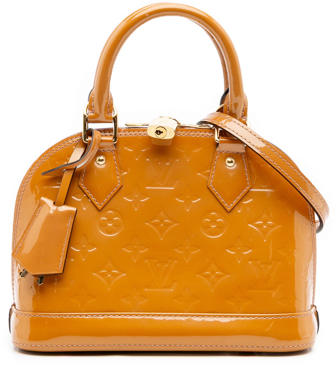 Louis Vuitton Monogram Vernis Alma BB Bruin