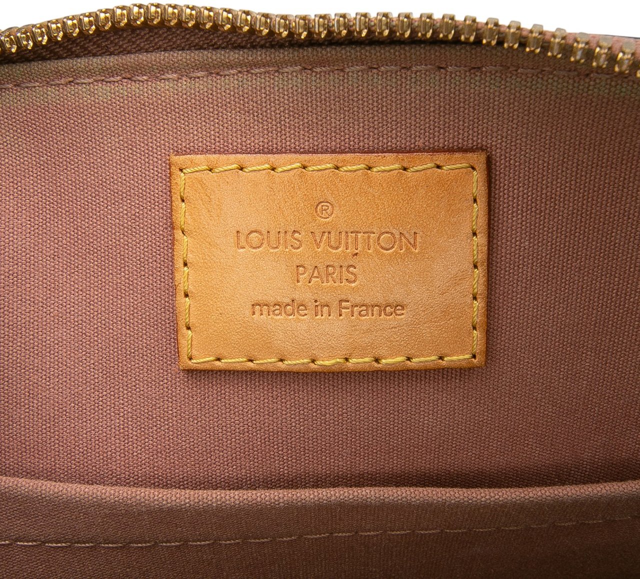 Louis Vuitton Monogram Vernis Alma BB Bruin