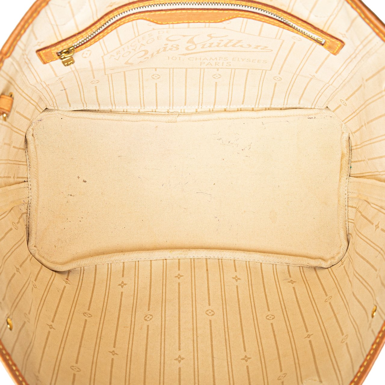 Louis Vuitton Damier Azur Neverfull MM Wit