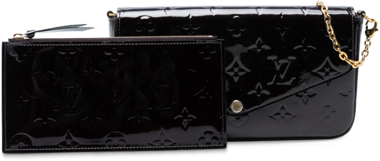 Louis Vuitton Monogram Vernis Pochette Felicie Paars