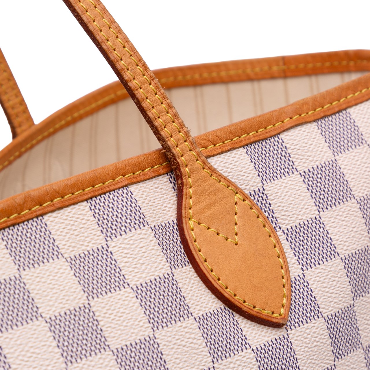 Louis Vuitton Damier Azur Neverfull MM Wit