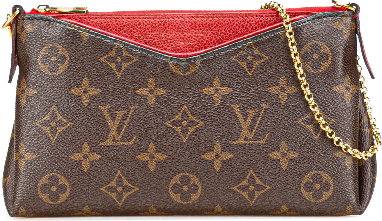 Louis Vuitton Monogram Pallas Clutch Bruin