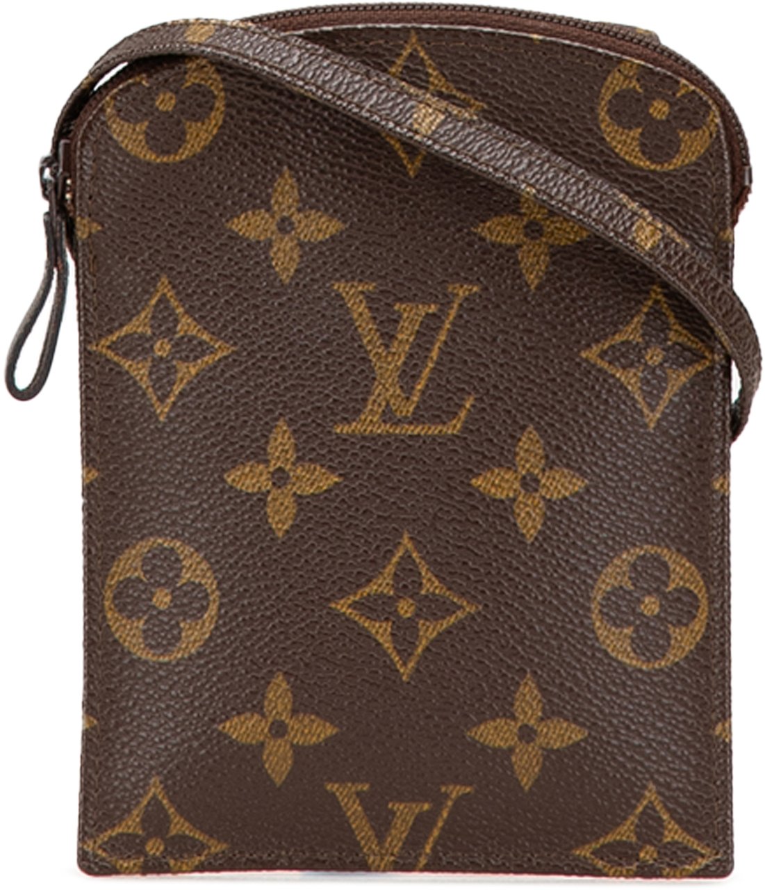 Louis Vuitton Monogram Pochette Secret Passport Holder Bruin