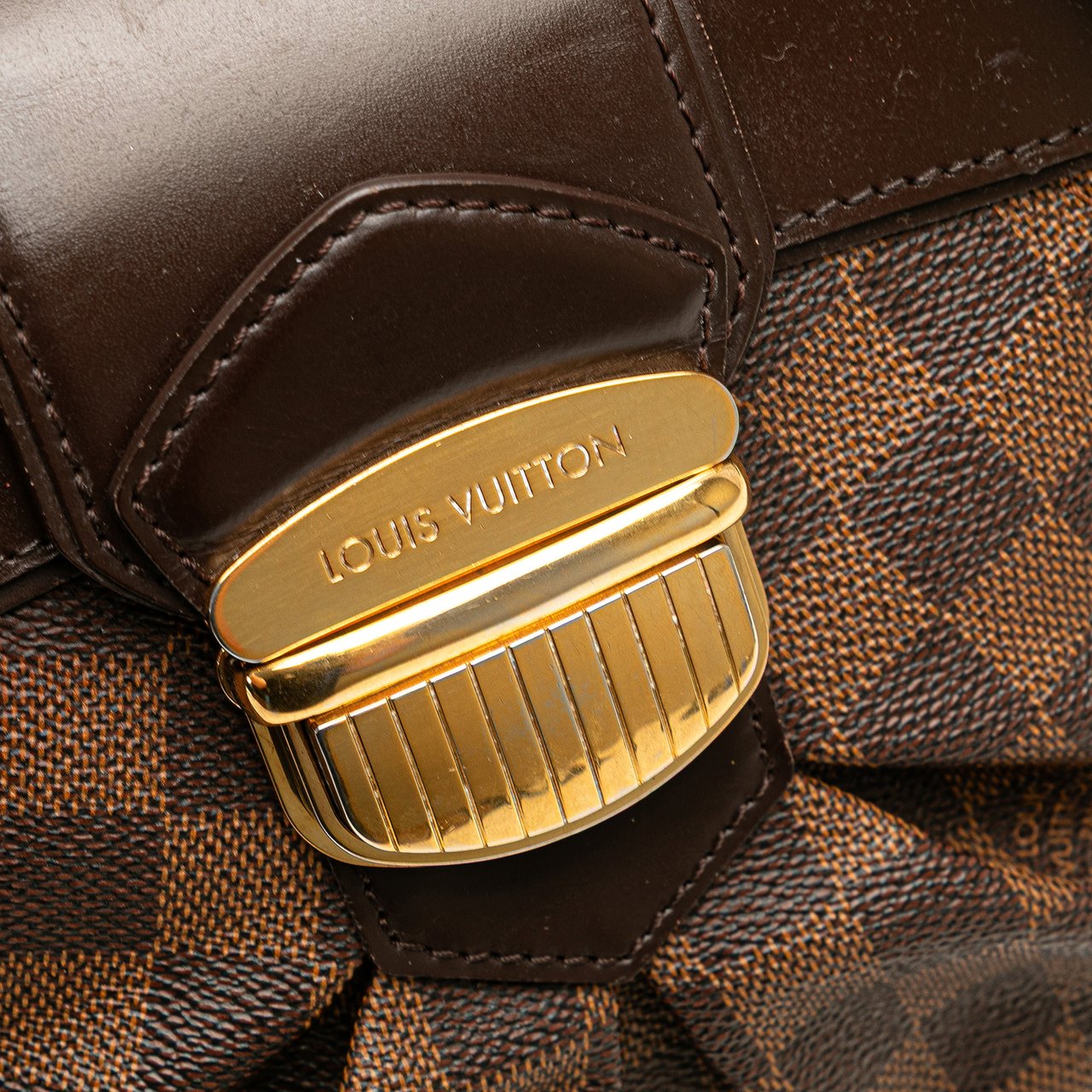 Louis Vuitton Damier Ebene Sistina PM Bruin