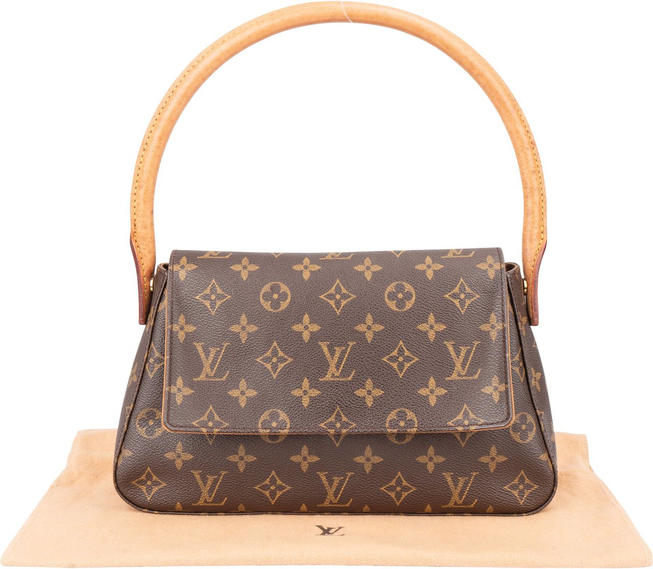Louis Vuitton Louis Vuitton Canvas Monogram Looping PM Handbag Bruin