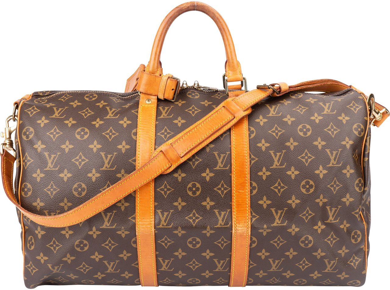Louis Vuitton Louis Vuitton Canvas Monogram Keepall 50 Bandouliere Bruin