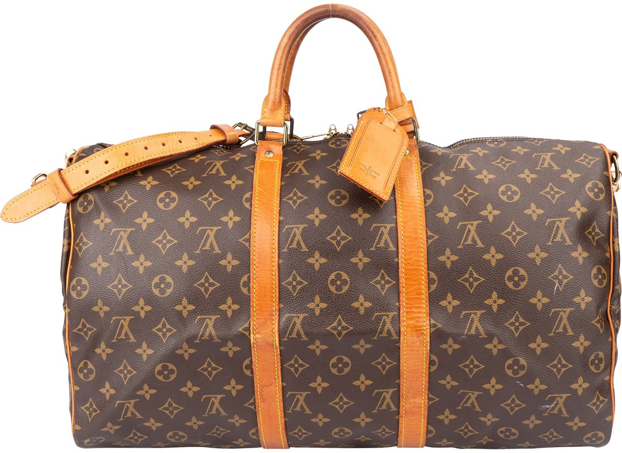 Louis Vuitton Louis Vuitton Canvas Monogram Keepall 50 Bandouliere Bruin
