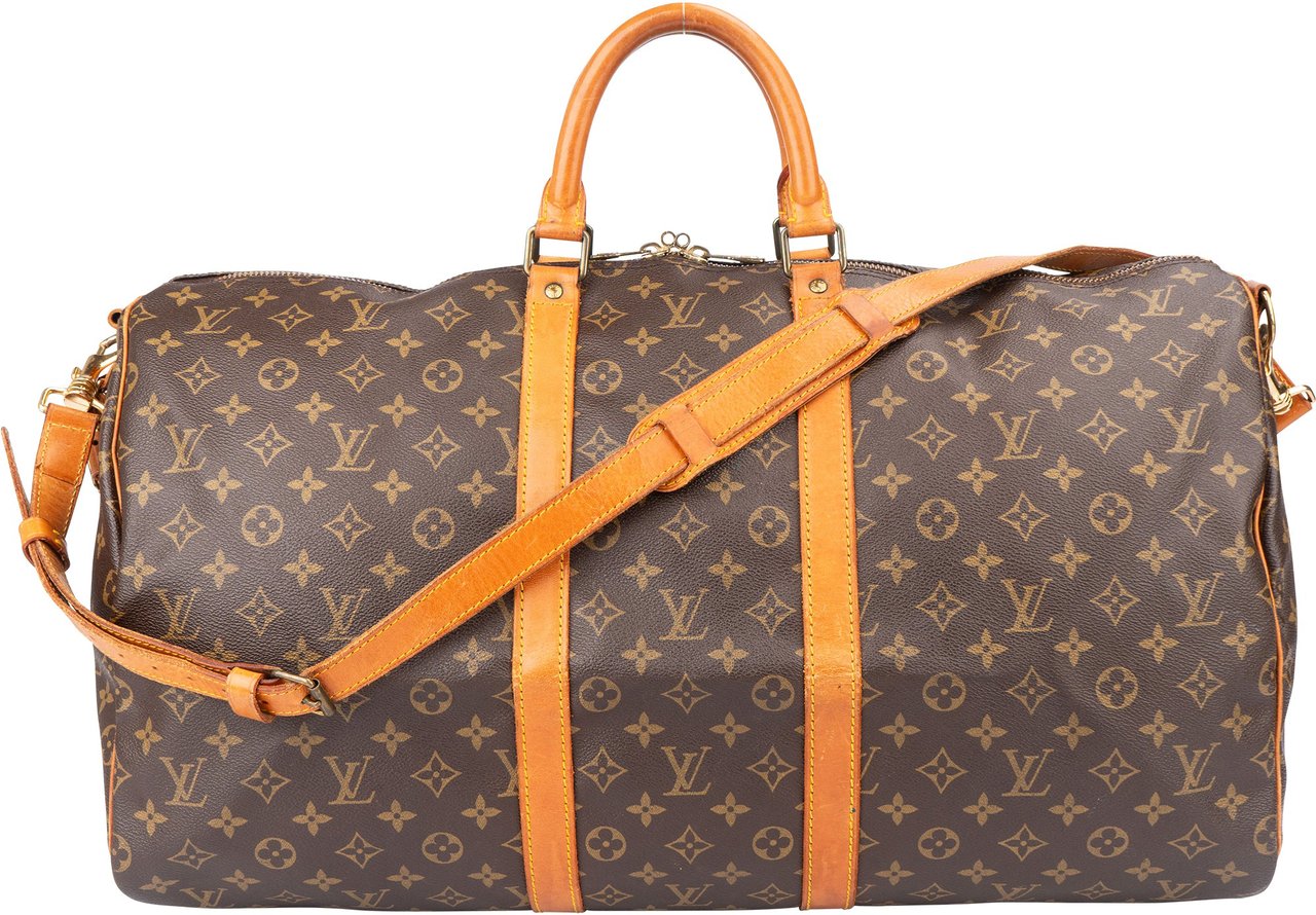 Louis Vuitton Louis Vuitton Canvas Monogram Keepall 55 Bandouliere Bruin