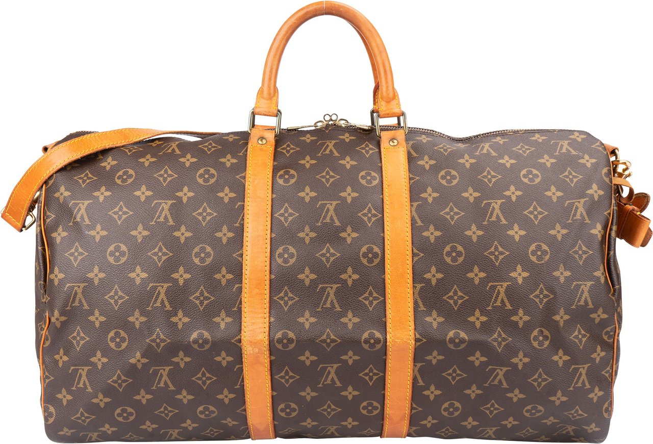 Louis Vuitton Louis Vuitton Canvas Monogram Keepall 55 Bandouliere Bruin