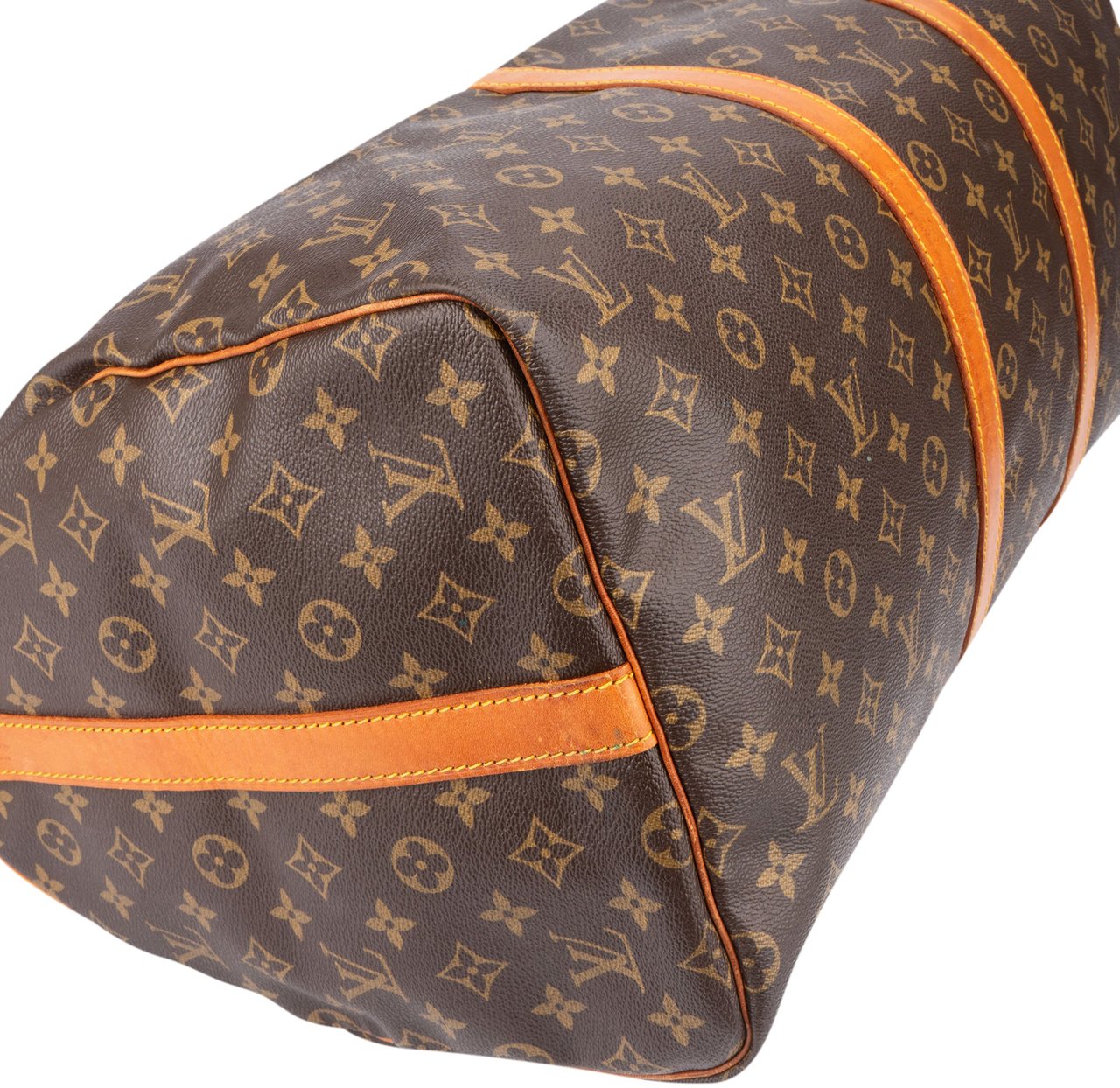 Louis Vuitton Louis Vuitton Canvas Monogram Keepall 55 Bandouliere Bruin