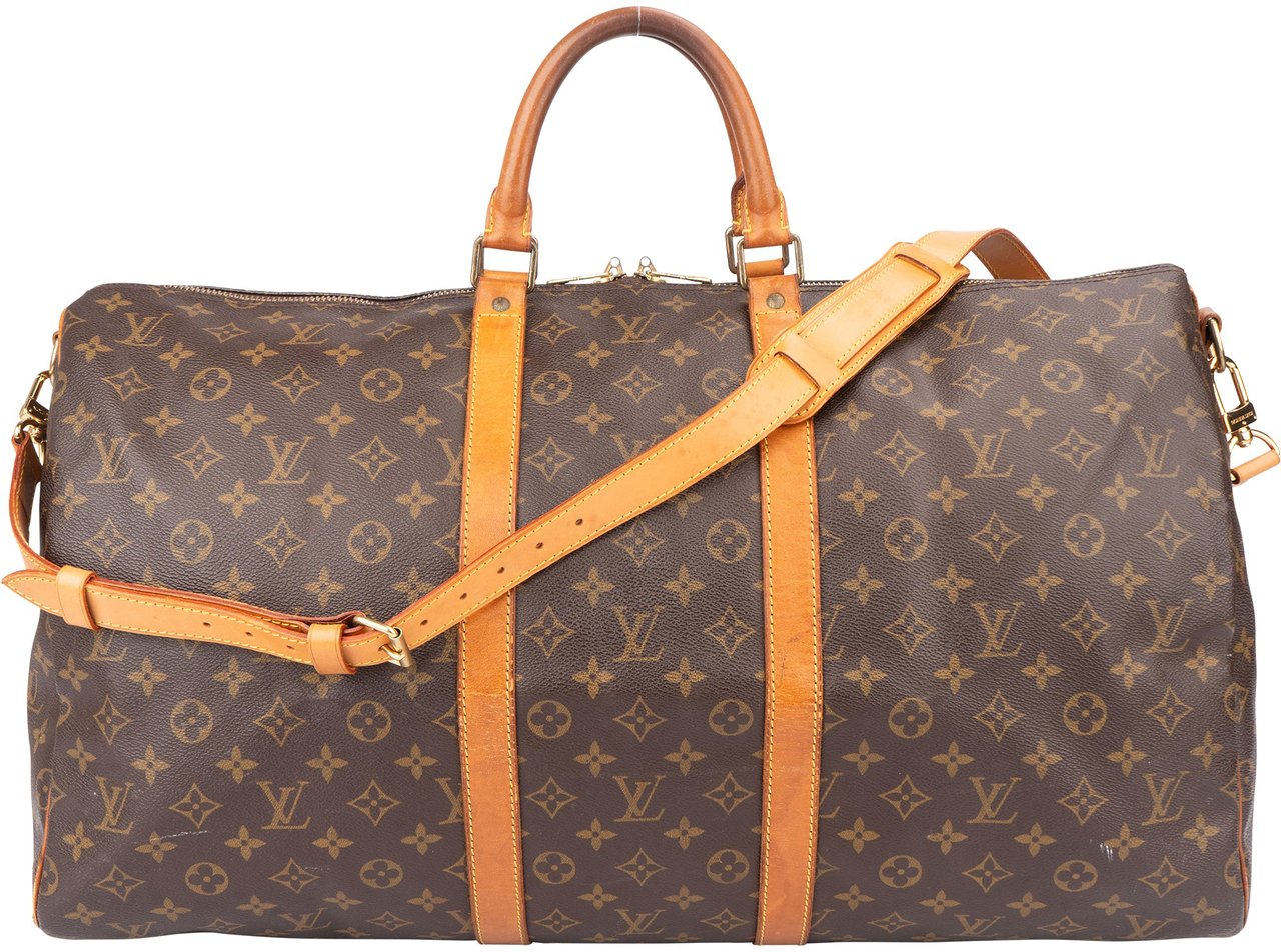 Louis Vuitton Louis Vuitton Canvas Monogram Keepall 55 Bandouliere Bruin