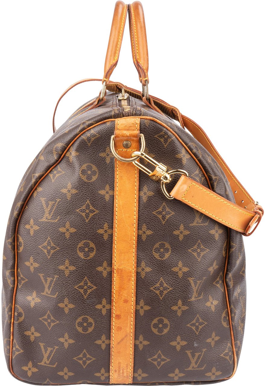 Louis Vuitton Louis Vuitton Canvas Monogram Keepall 55 Bandouliere Bruin