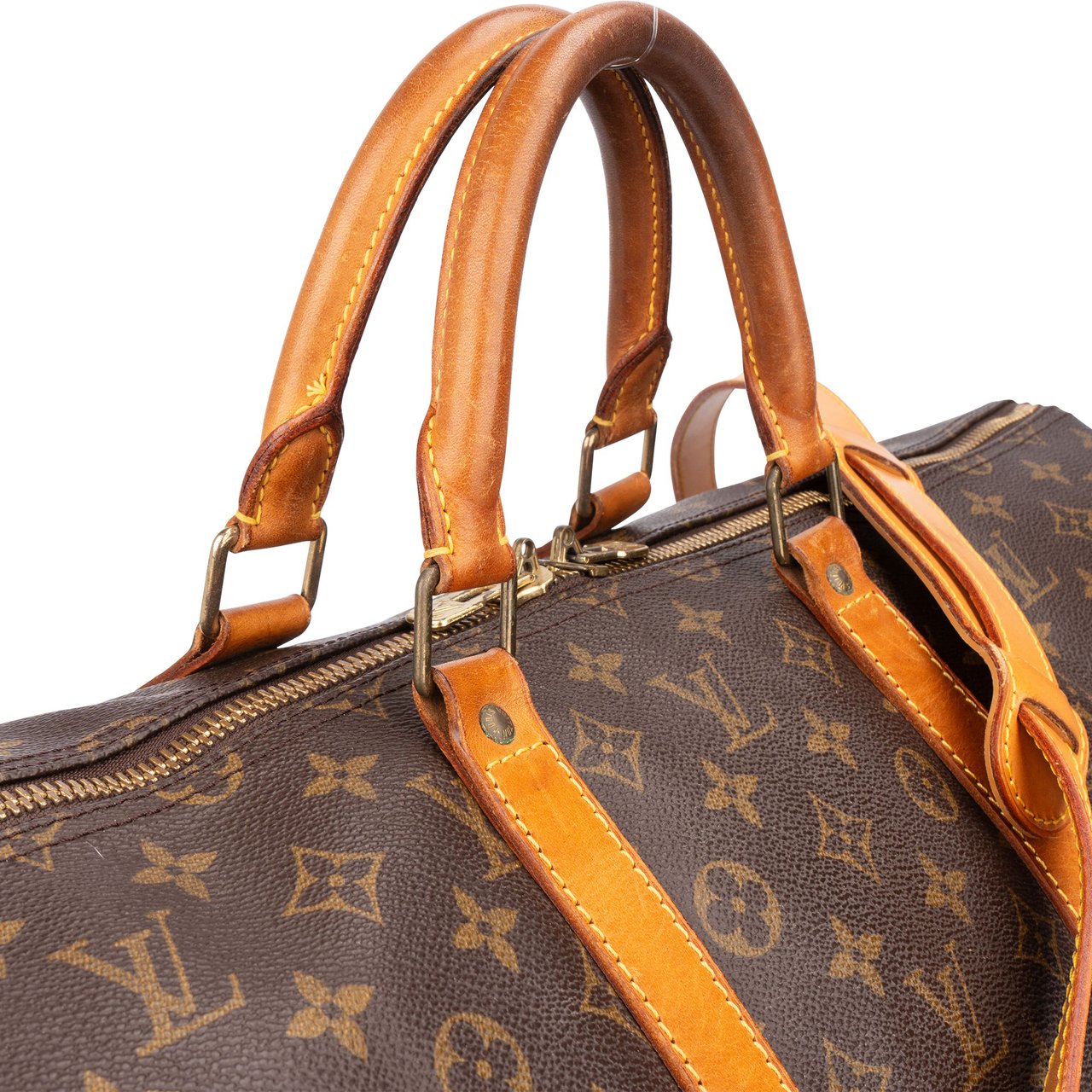 Louis Vuitton Louis Vuitton Canvas Monogram Keepall 55 Bandouliere Bruin