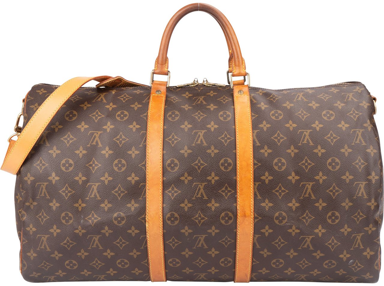 Louis Vuitton Louis Vuitton Canvas Monogram Keepall 55 Bandouliere Bruin