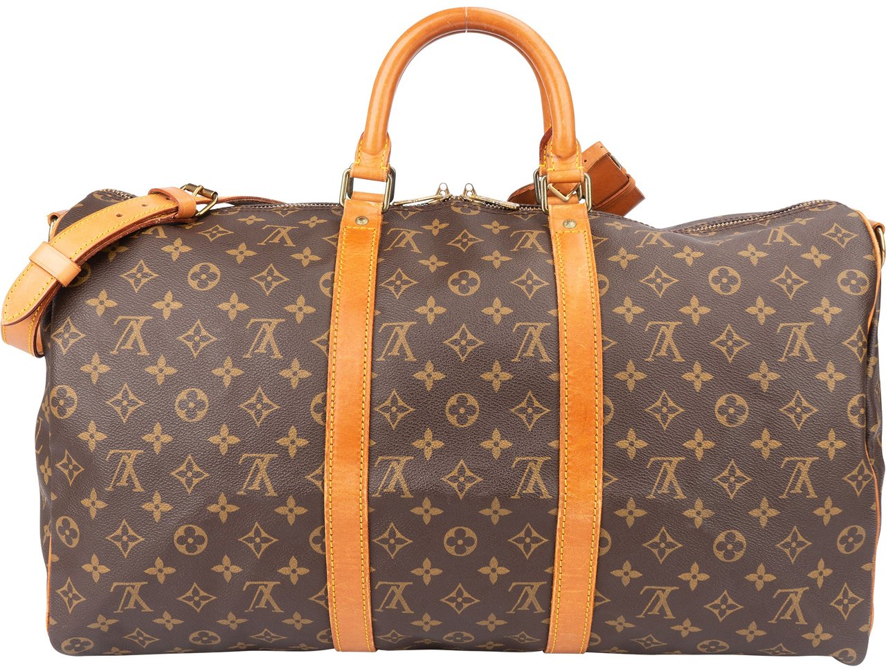 Louis Vuitton Louis Vuitton Canvas Monogram Keepall 50 Bandouliere Bruin