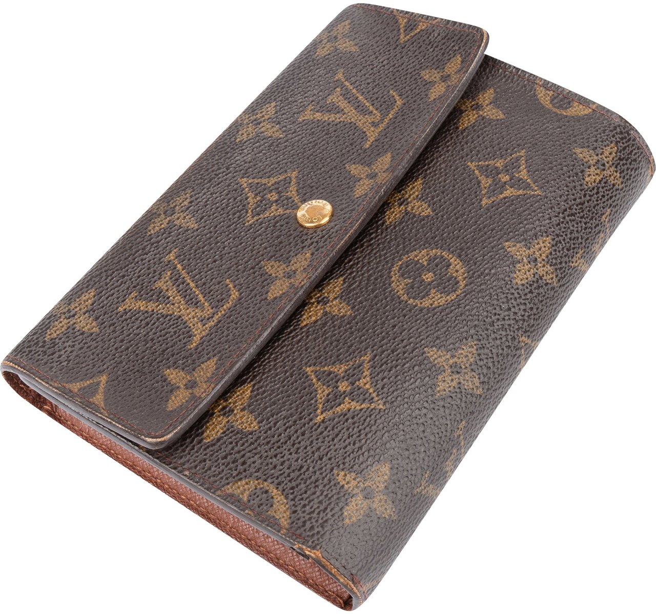 Louis Vuitton Louis Vuitton Canvas Monogram Porte Tresor Wallet Bruin
