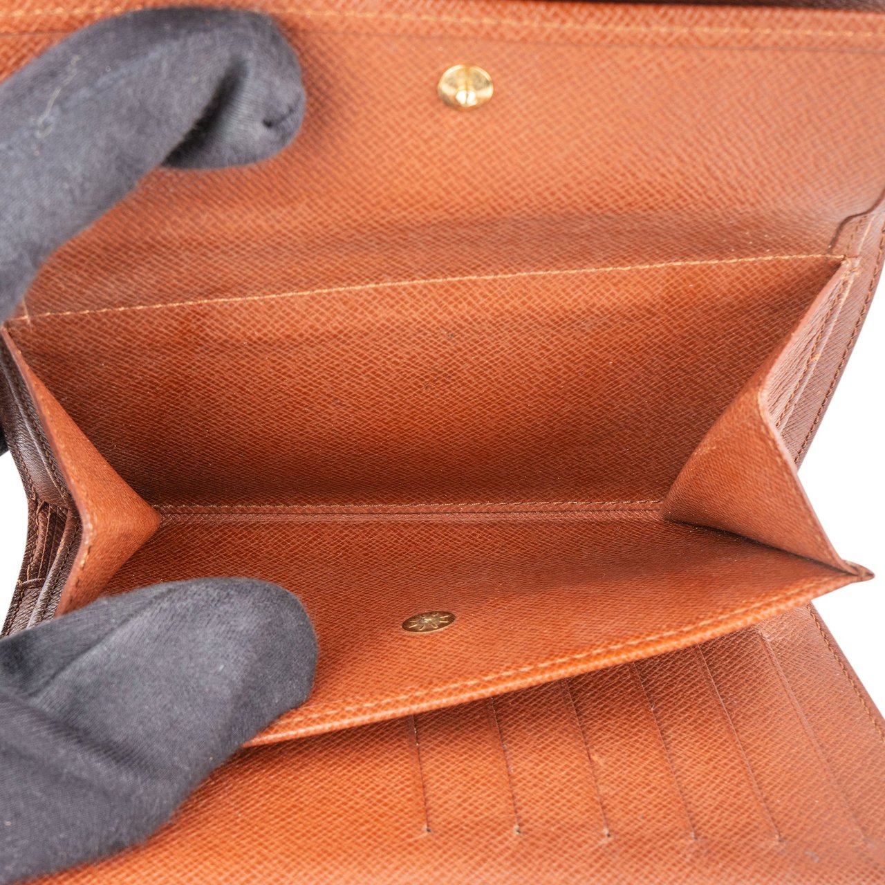 Louis Vuitton Louis Vuitton Canvas Monogram Porte Tresor Wallet Bruin