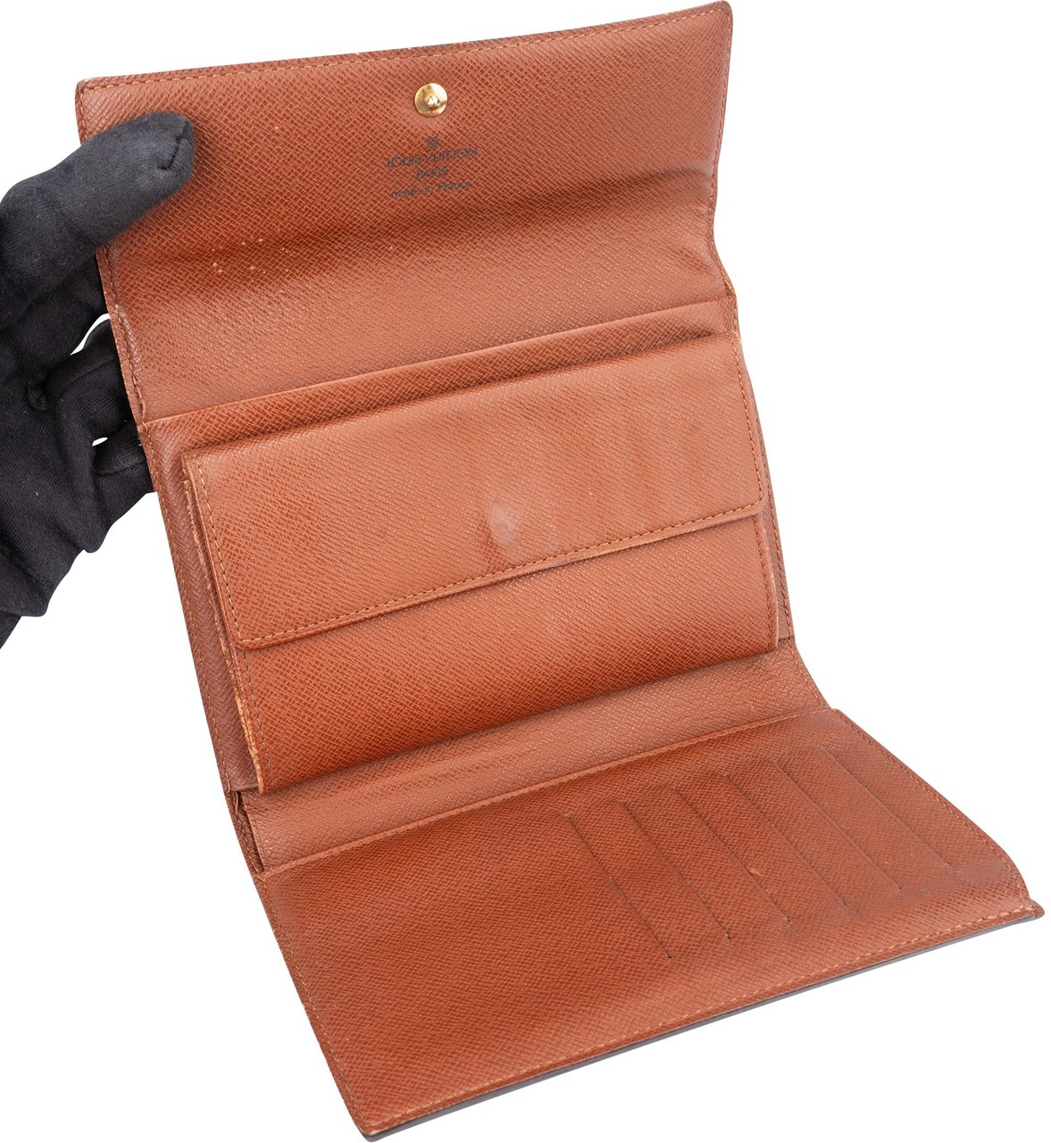 Louis Vuitton Louis Vuitton Canvas Monogram Porte Tresor Wallet Bruin