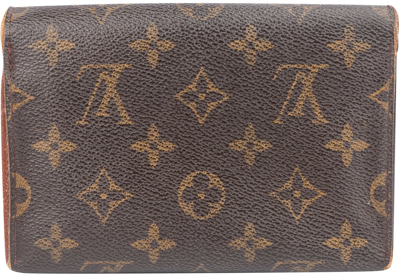 Louis Vuitton Louis Vuitton Canvas Monogram Porte Tresor Wallet Bruin