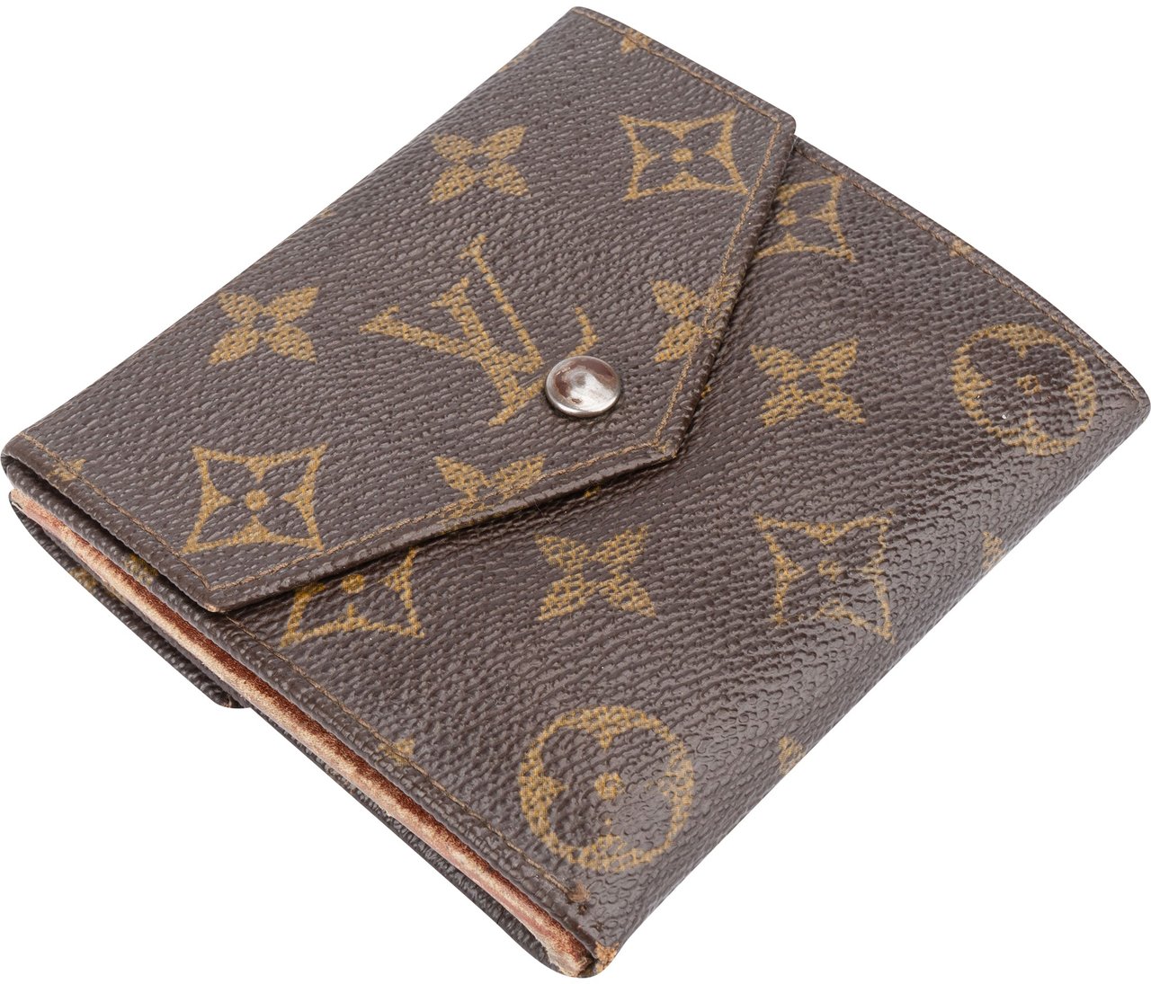 Louis Vuitton Louis Vuitton Canvas Monogram Elise Wallet Bruin