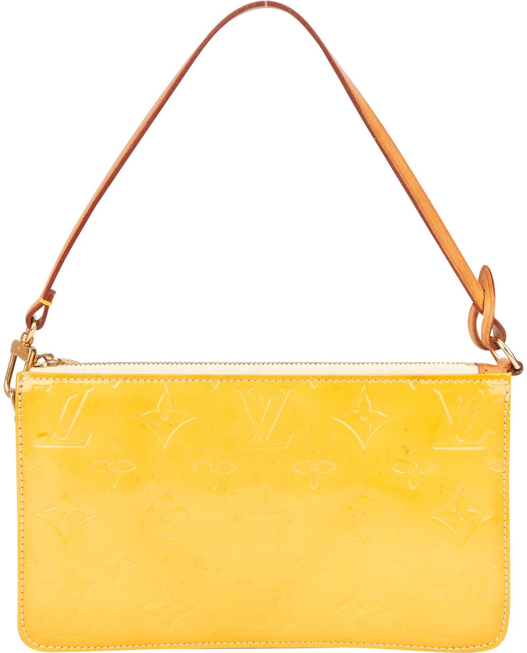 Louis Vuitton Louis Vuitton Yellow Vernis Monogram Lexington Handbag Geel