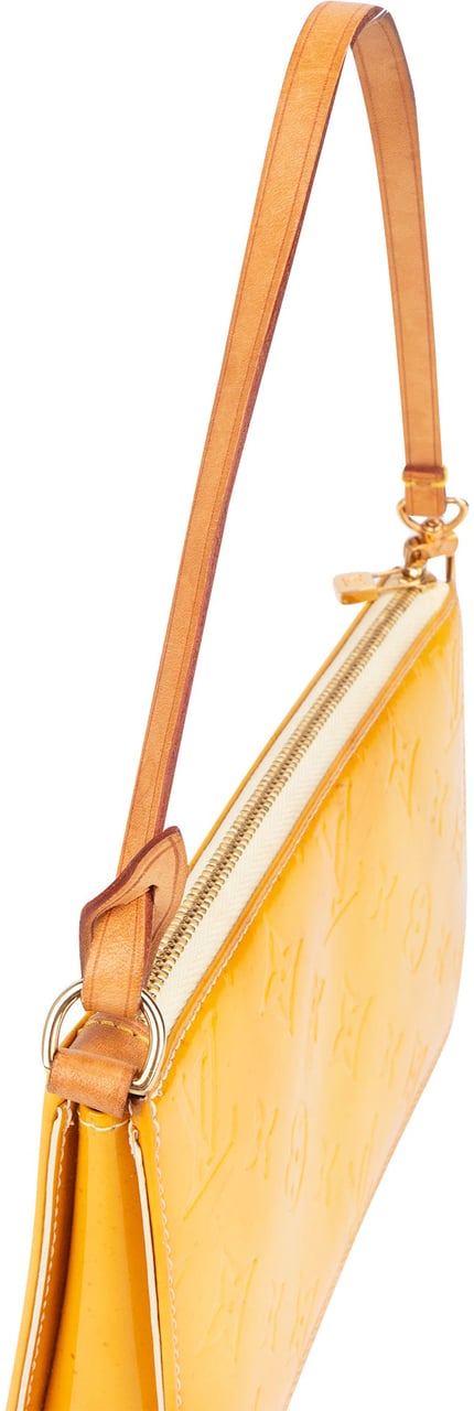 Louis Vuitton Louis Vuitton Yellow Vernis Monogram Lexington Handbag Geel