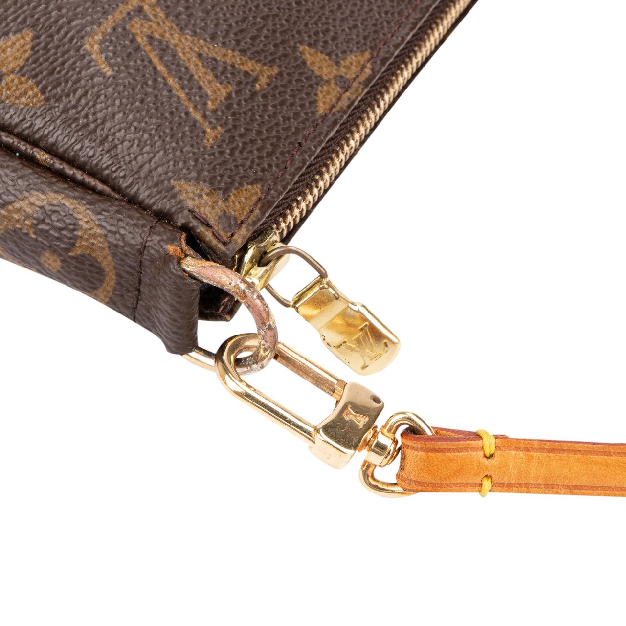 Louis Vuitton Louis Vuitton Canvas Monogram Pochette Accessoire Handbag Bruin