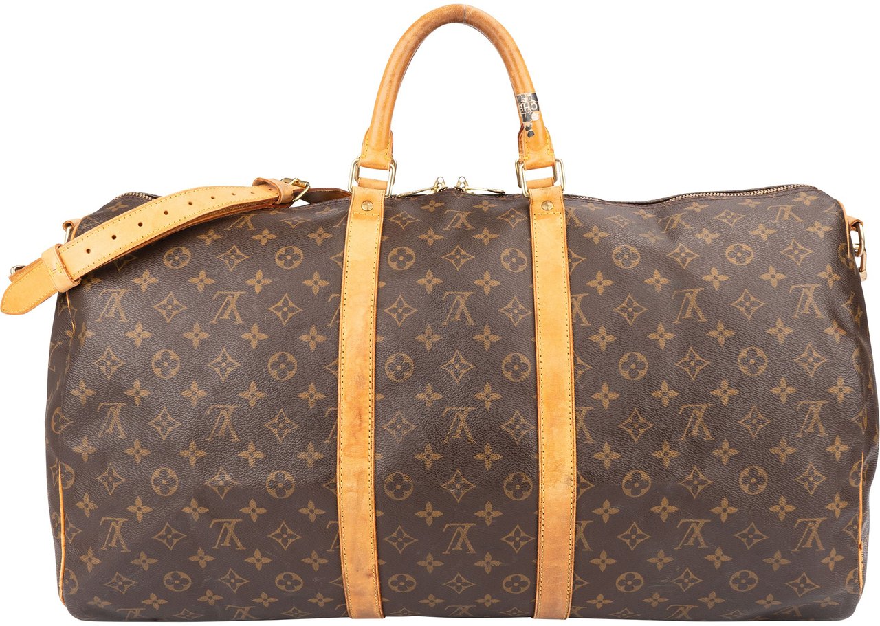 Louis Vuitton Louis Vuitton Canvas Monogram Keepall 55 Bandouliere Bruin