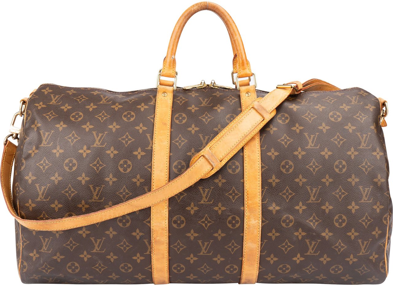 Louis Vuitton Louis Vuitton Canvas Monogram Keepall 55 Bandouliere Bruin