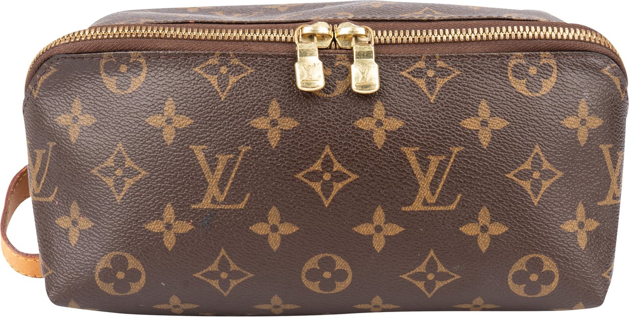 Louis Vuitton Louis Vuitton Canvas Monogram Poche Toilette Pouch Bruin