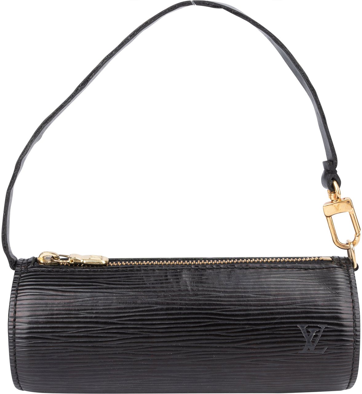 Louis Vuitton Louis Vuitton Noir Epi Leather Mini Soufflot Handbag Zwart