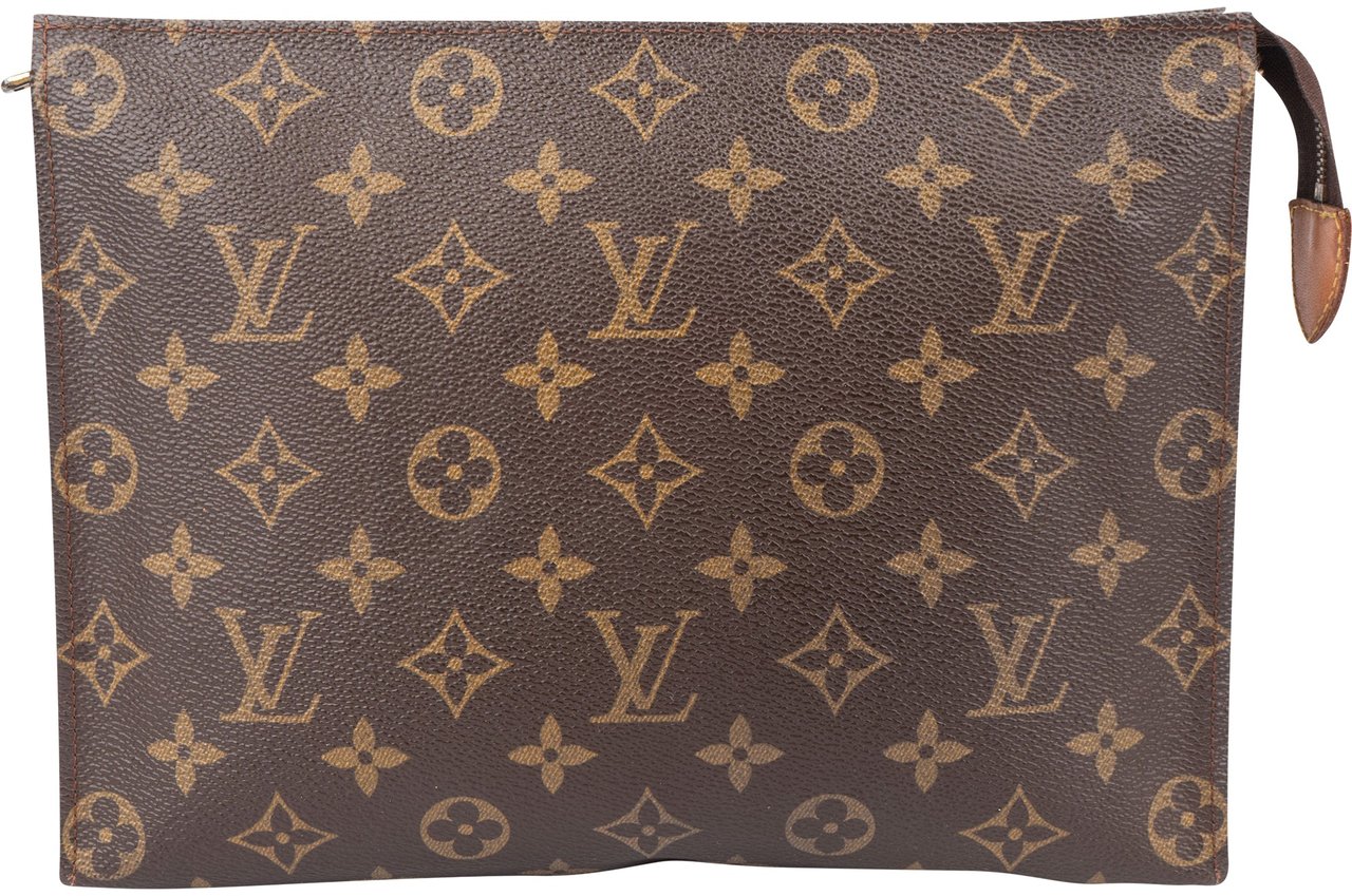 Louis Vuitton Louis Vuitton Canvas Monogram Poche Toilette 25 Clutch Bruin