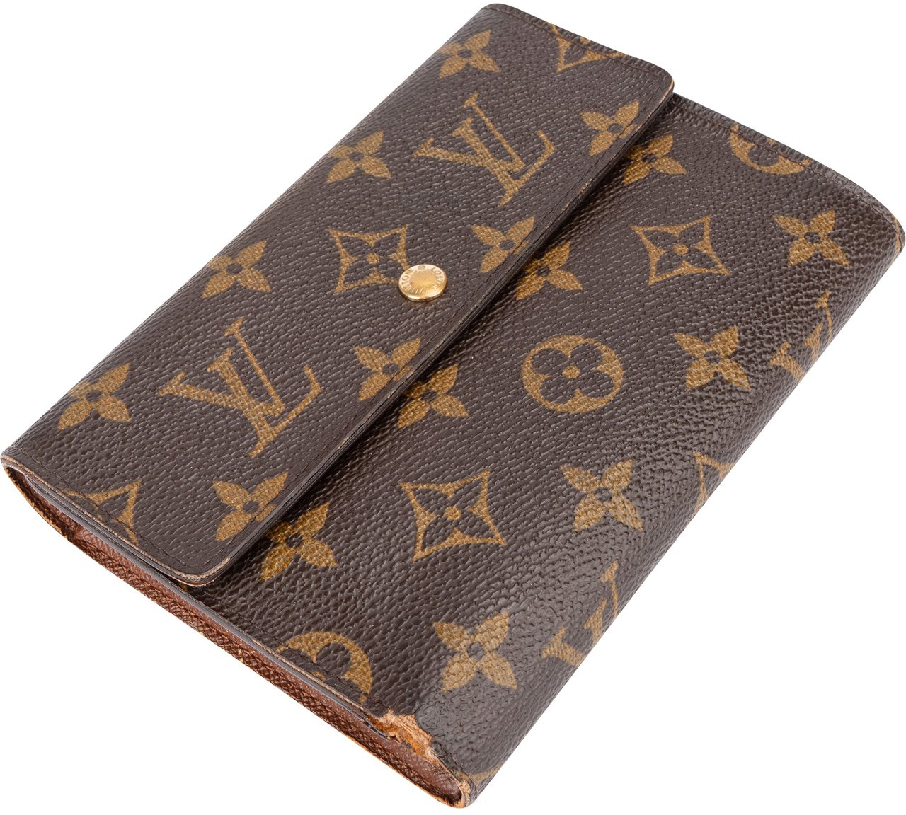 Louis Vuitton Louis Vuitton Canvas Monogram Tresor Wallet Divers