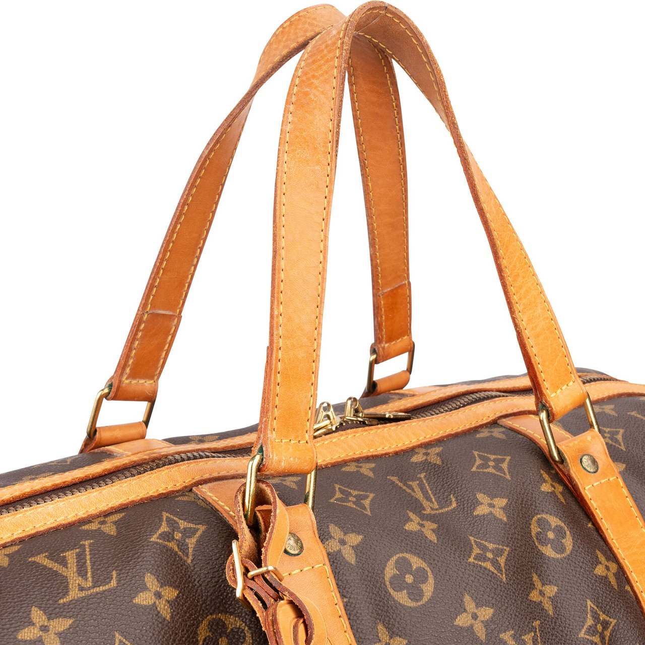 Louis Vuitton Louis Vuitton Canvas Monogram Sac Souple 55 Duffle Bag Bruin