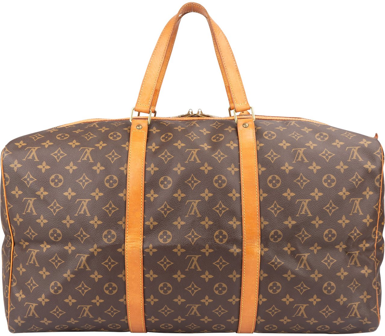 Louis Vuitton Louis Vuitton Canvas Monogram Sac Souple 55 Duffle Bag Bruin