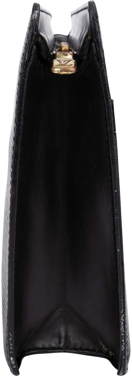 Louis Vuitton Louis Vuitton Noir Epi Leather Homme Pochette Clutch Zwart