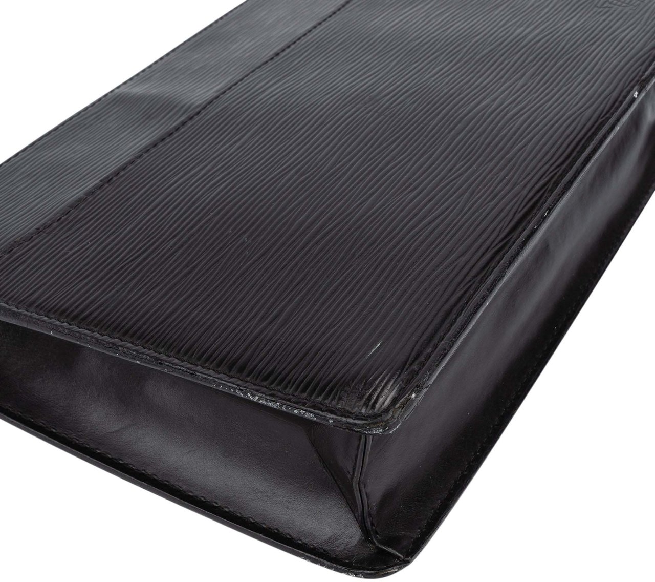 Louis Vuitton Louis Vuitton Noir Epi Leather Homme Pochette Clutch Zwart
