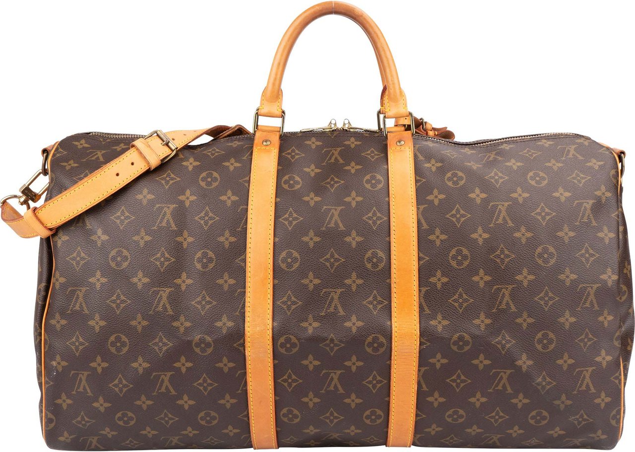 Louis Vuitton Louis Vuitton Canvas Monogram Keepall 55 Bandouliere Bruin