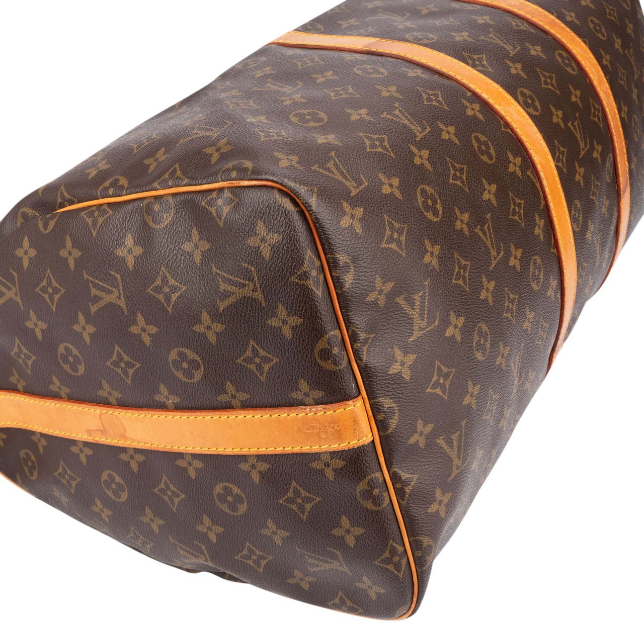 Louis Vuitton Louis Vuitton Canvas Monogram Keepall 55 Bandouliere Bruin